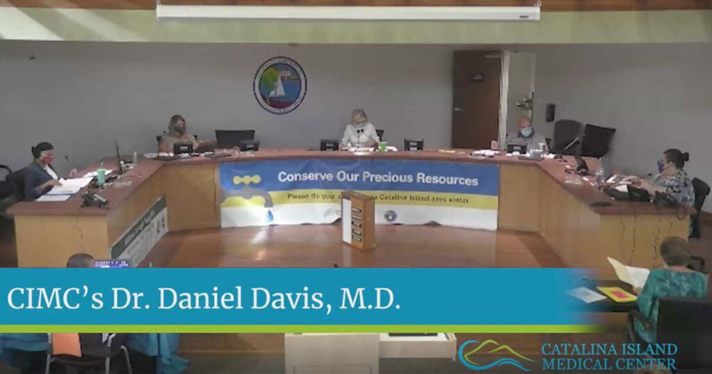 Video Update: CIMC’s Dr. Daniel Davis presents at Avalon City Council Meeting